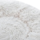 image 2 of Living and Home 60cm Round Donut Plush Dog Cuddler Bed, White White | M