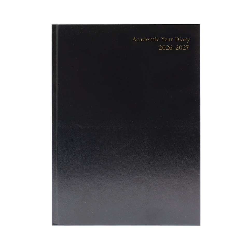 image 1 of Janrax 2026-2027 A5 Week To View Black Academic Diary