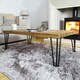 image 5 of 4 x 12" Hairpin Legs - 3 Prong - 10mm - Black Black