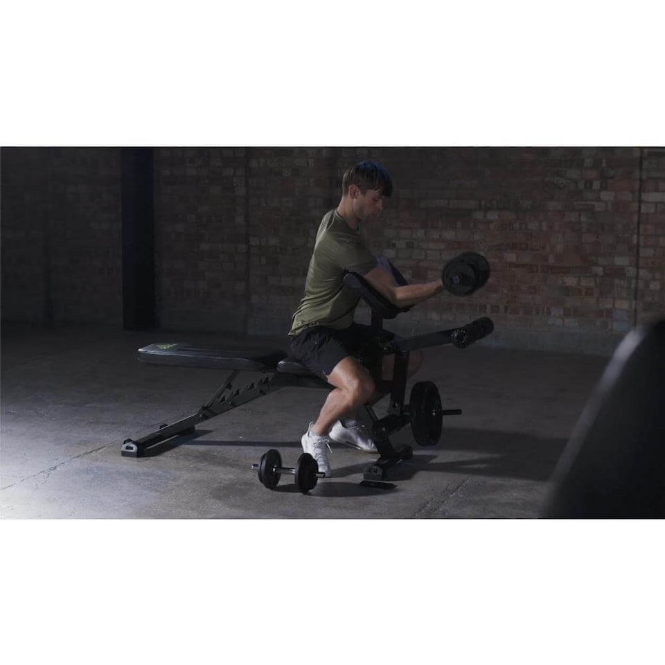 image 1 of Adidas Performance Adjustable Weight Bench — 6-Position, Leg Developer & Removable Preacher Pad, Black | Multi | BLACK | 181 (L) x 60.5 (W) x 120 (H) cm