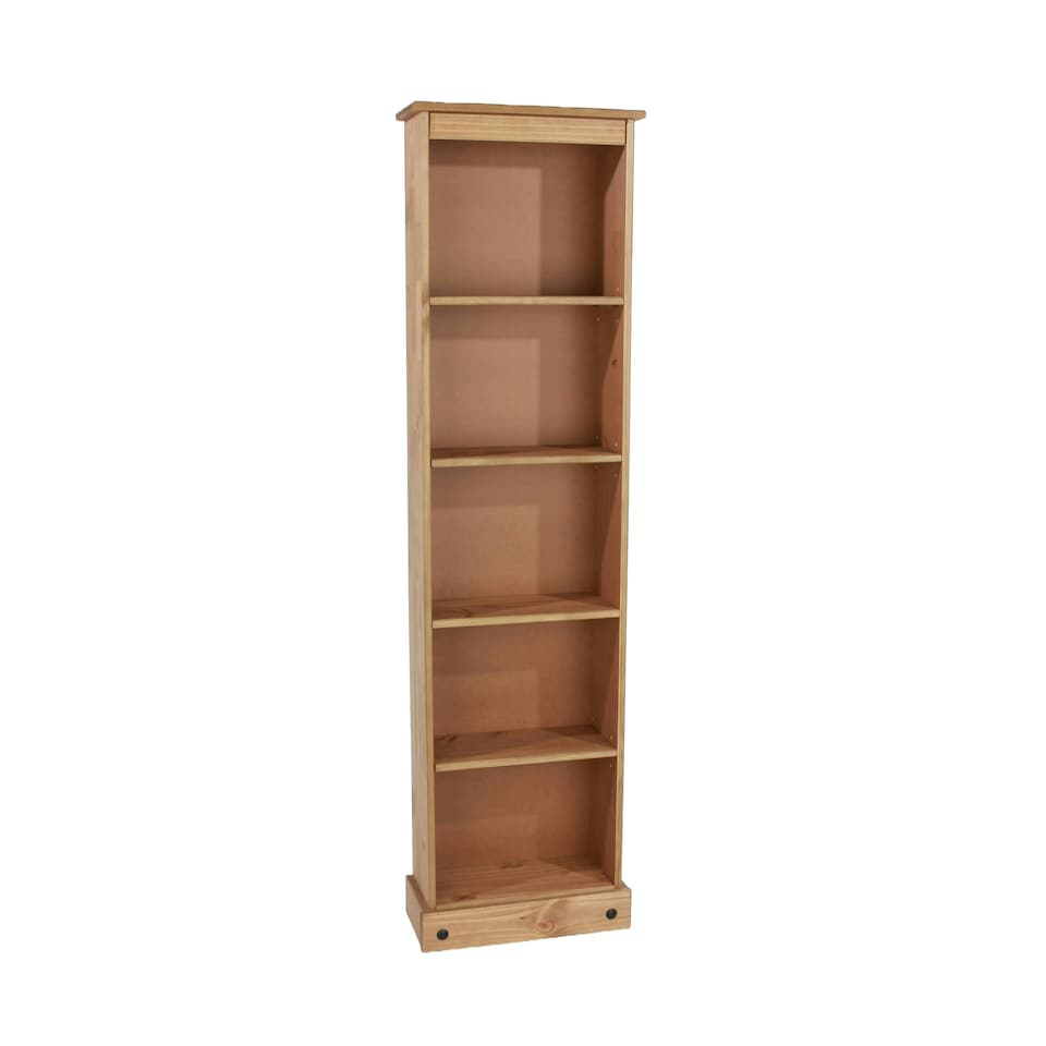 image 1 of Core Products Corona, Tall Narrow Bookcase H176cm x W46cm x L20cm Brown