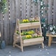 image 7 of Outsunny Raised Garden Bed Wood Planter Box with Stand for Vegetables Flowers