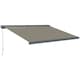 image 9 of Outsunny 4x3(m) Full Cassette Electric Awning, Aluminium Frame Grey | Dark Grey