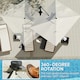 image 6 of Outsunny 3.7 x 2.7 m Cantilever Parasol w/ 360° Rotation, Black 
