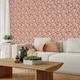image 2 of Pomegranate Passion Wallpaper in Terracotta | Orange | Light, Orange | 50cm x 10m