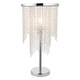image 4 of Rain Polished Chrome Table Lamp with Glass Droplets