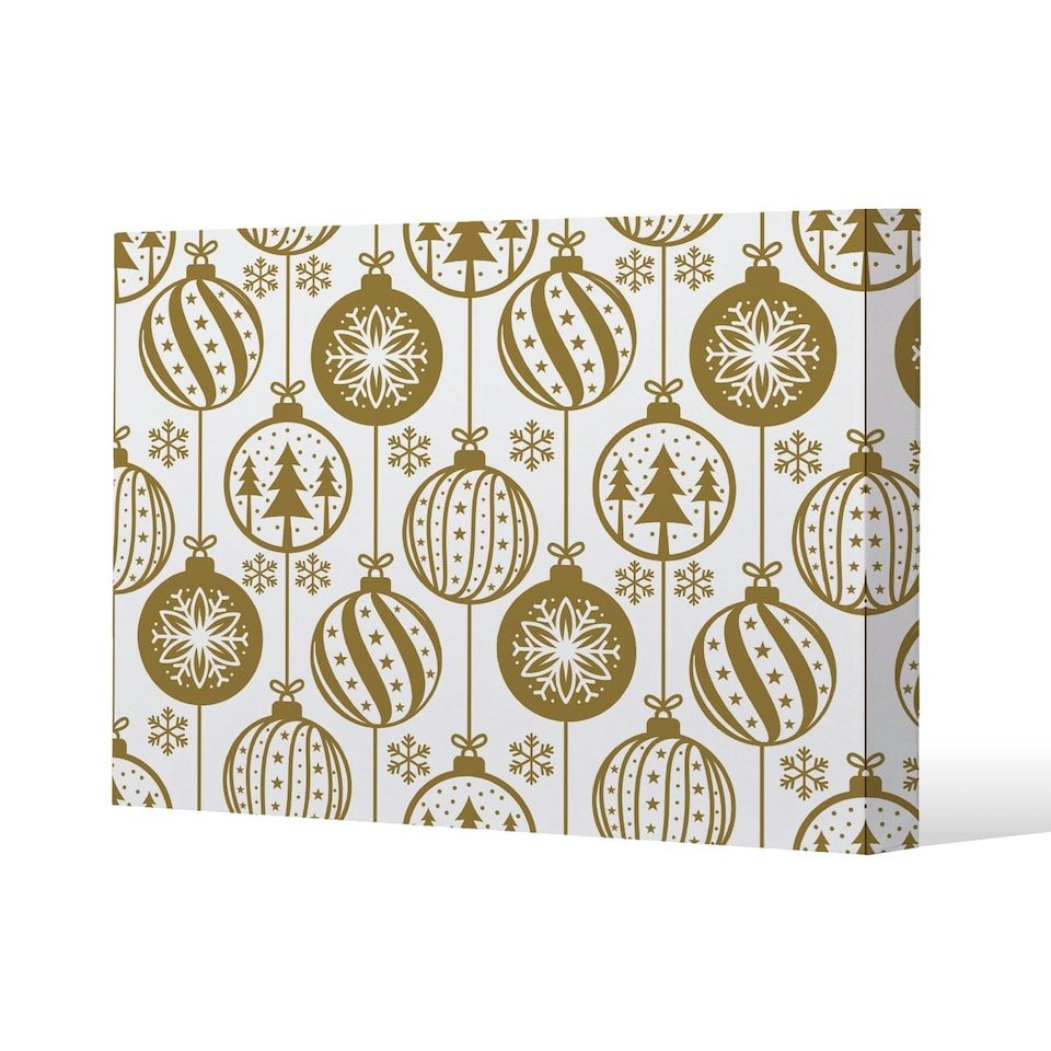 Christmas baubles (canvas) 91 x 61 x 4cm