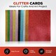 image 2 of Pack of 10 A4 Coloured Glitter Card 230gsm Sheets Yellow | Yellow | A4