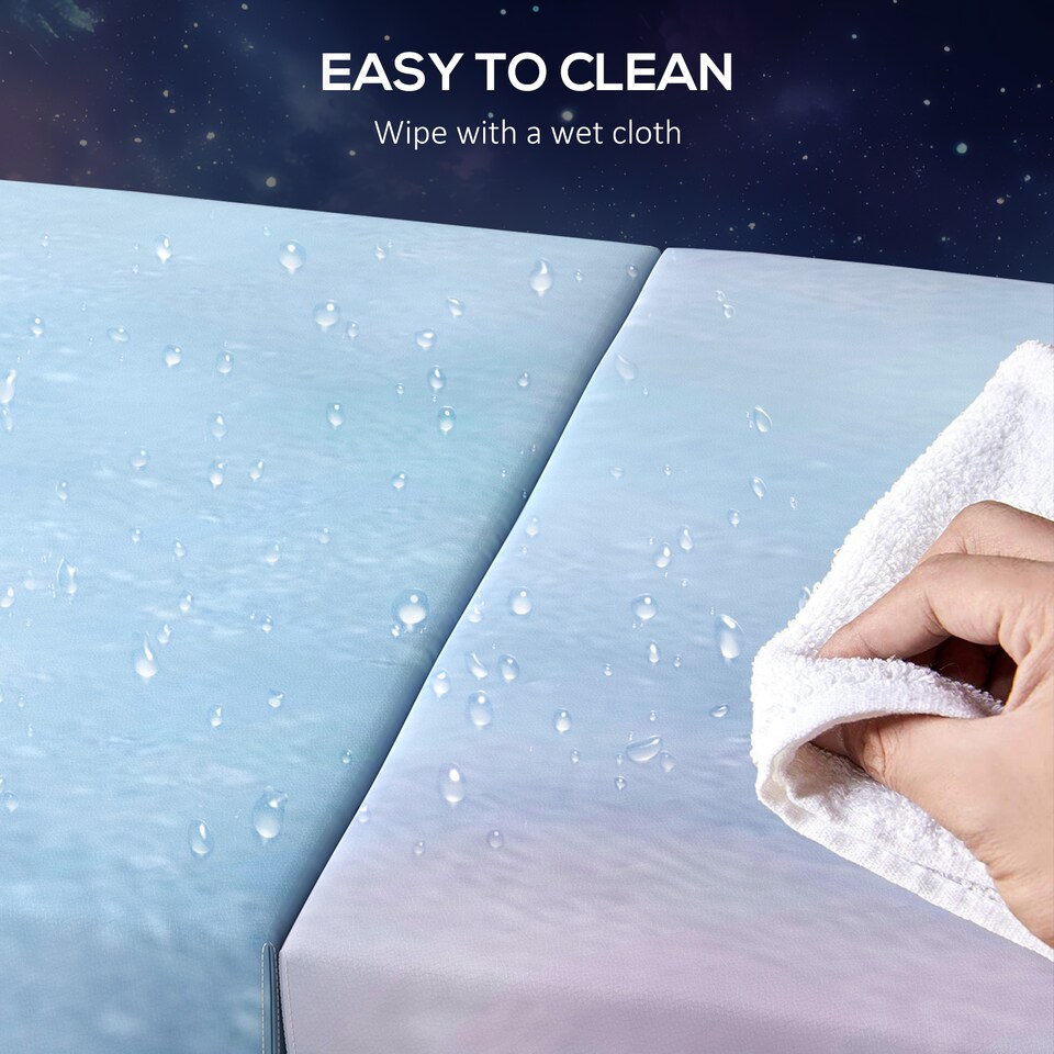 image 1 of HOMCOM 6FT Foldable Gymnastics Mat, Blue