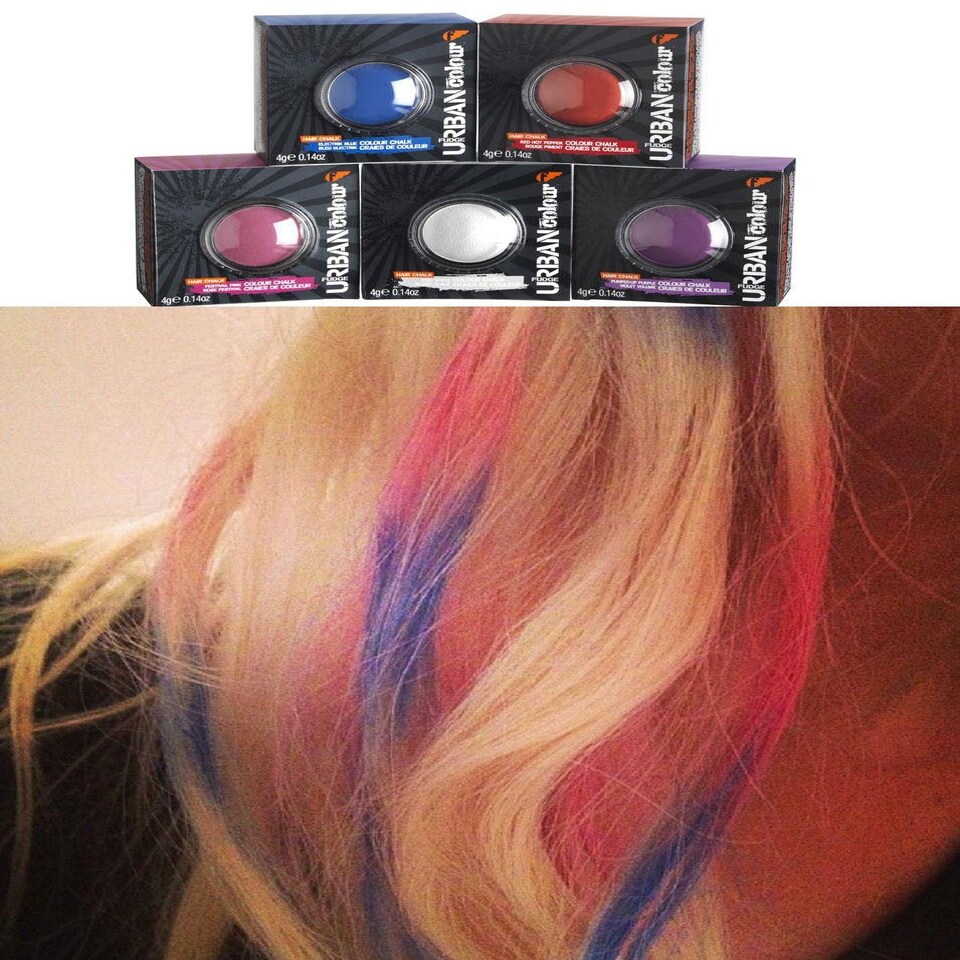 image 1 of Fudge Urban Colour Hair Chalk Vibrant Red Hot Pepper Temporary Pastel Shades 4G