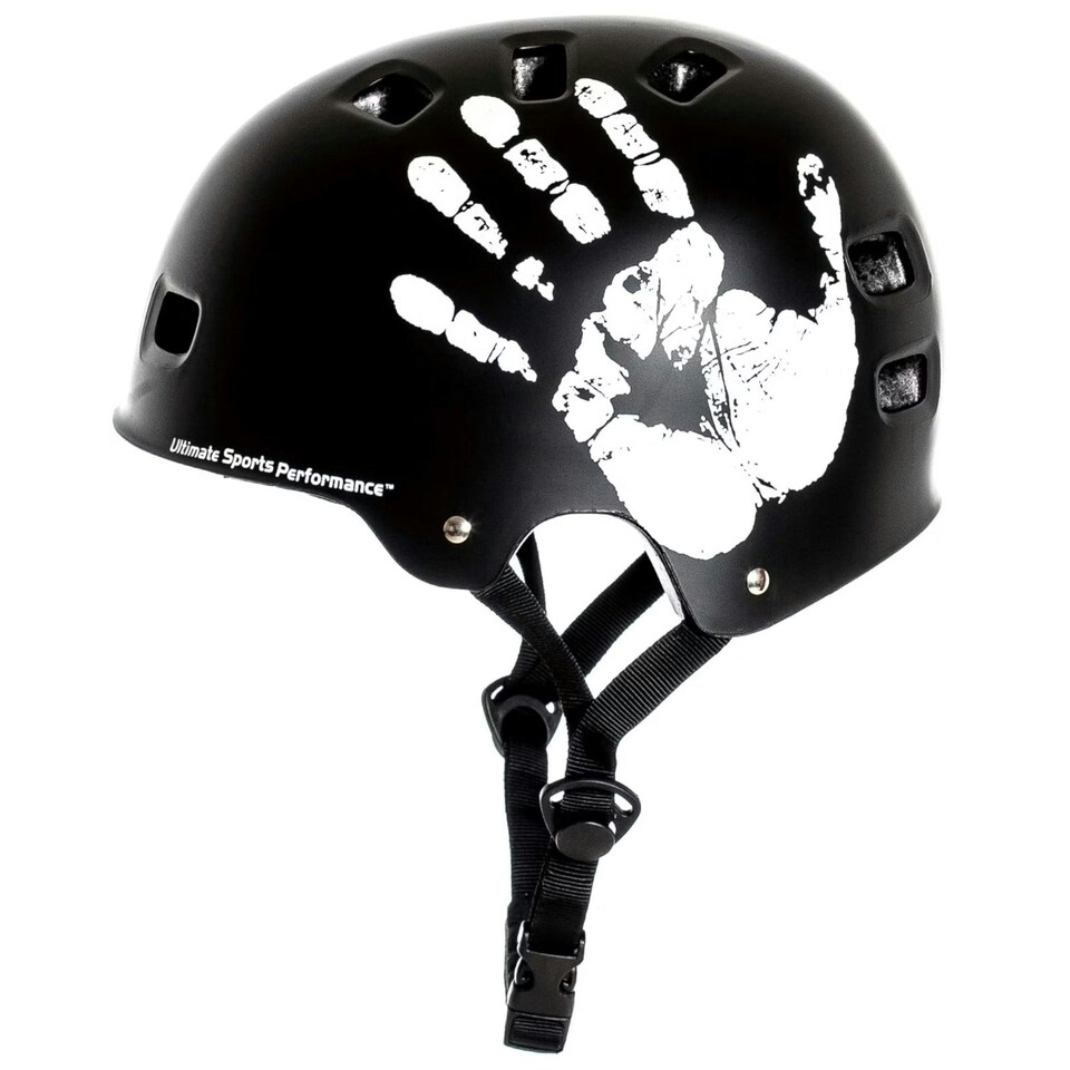 image 1 of Sport Direct "The Hand" Black Bicycle Bike BMX Helmet 55-58cm | Black | M