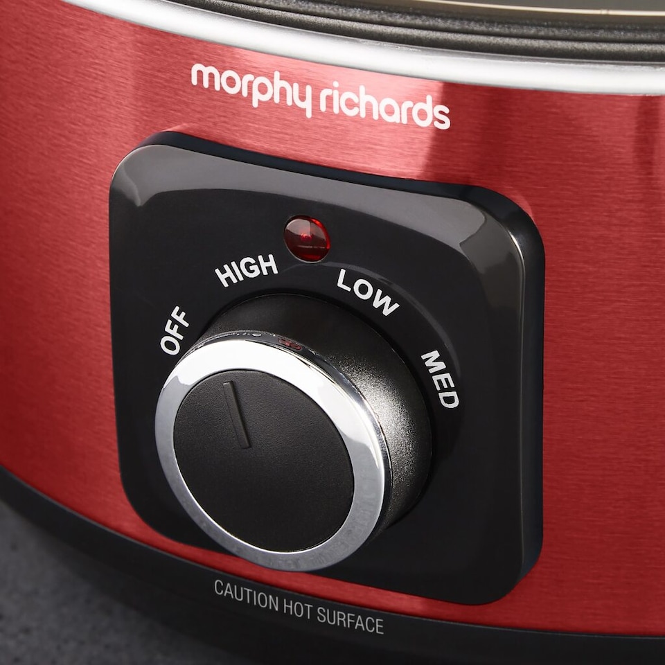 image 1 of Morphy Richards Accents Sear & Stew 3.5L Slow Cooker Red