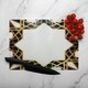 image 2 of Art Deco Star Border Glass Chopping Board | Multi