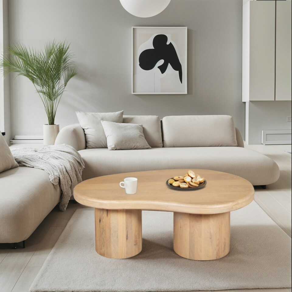image 1 of Ajmer Solid Wood Coffee Table Brown
