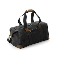 Quadra Heritage Leather Accents Holdall - Black - One Size