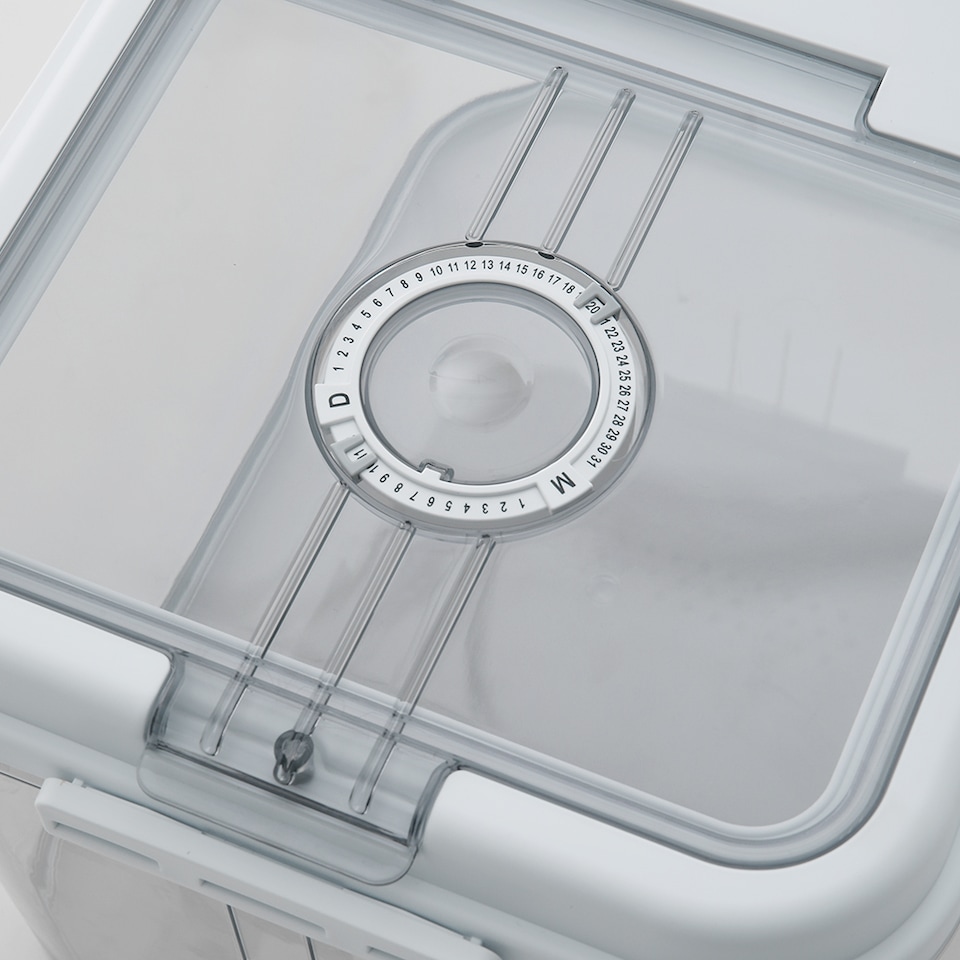 image 1 of Living and Home 7.5KG Kitchen Food Storage Container | Clear