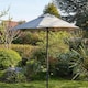 image 1 of Garden Parasol 2 Metre Patio Shade Sun Umbrella Rust Proof Aluminium Pole | Grey