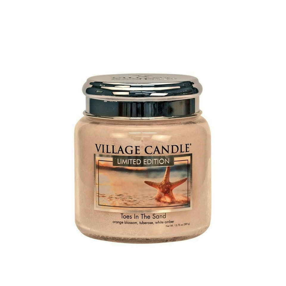Village Candle Medium Jar Toes In The Sand 16oz