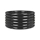 image 1 of Harbour Housewares Raised Garden Bed - Anthracite Round Bottomless Metal Raised Bed Galvanised Steel Planter Box 90 x 45cm