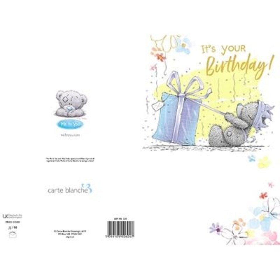image 1 of Me To You Bear It's Your Birthday Birthday Card
