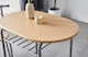 image 3 of Kitchen Breakfast Bar Small Dining Table and 2 chairs Set with Metal frame -Natural
