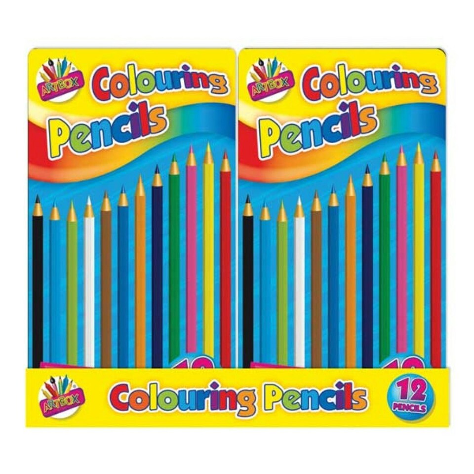 image 1 of 12 Full Size Colouring Pencils in Tin Box