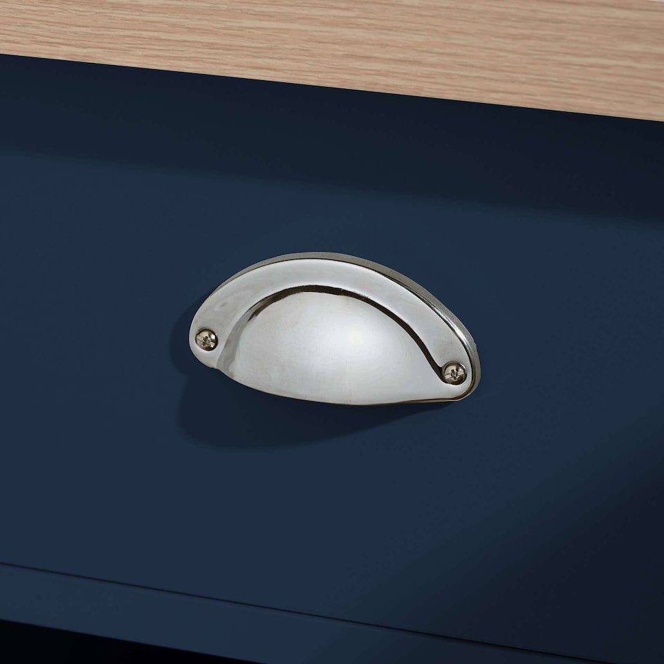 image 1 of Highgate 1 Drawer Lamp Table Navy