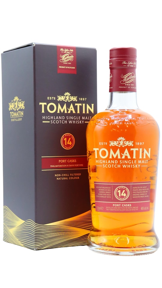 image 1 of Tomatin - Highland Single Malt Scotch 14 year old Whisky | Multi | Red berries, sweet honey, rich toffee, light fruits, nuts | 1
