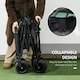 image 3 of Outsunny Foldable Garden Cart, Outdoor Utility Wagon with Carry Bag, Camouflage