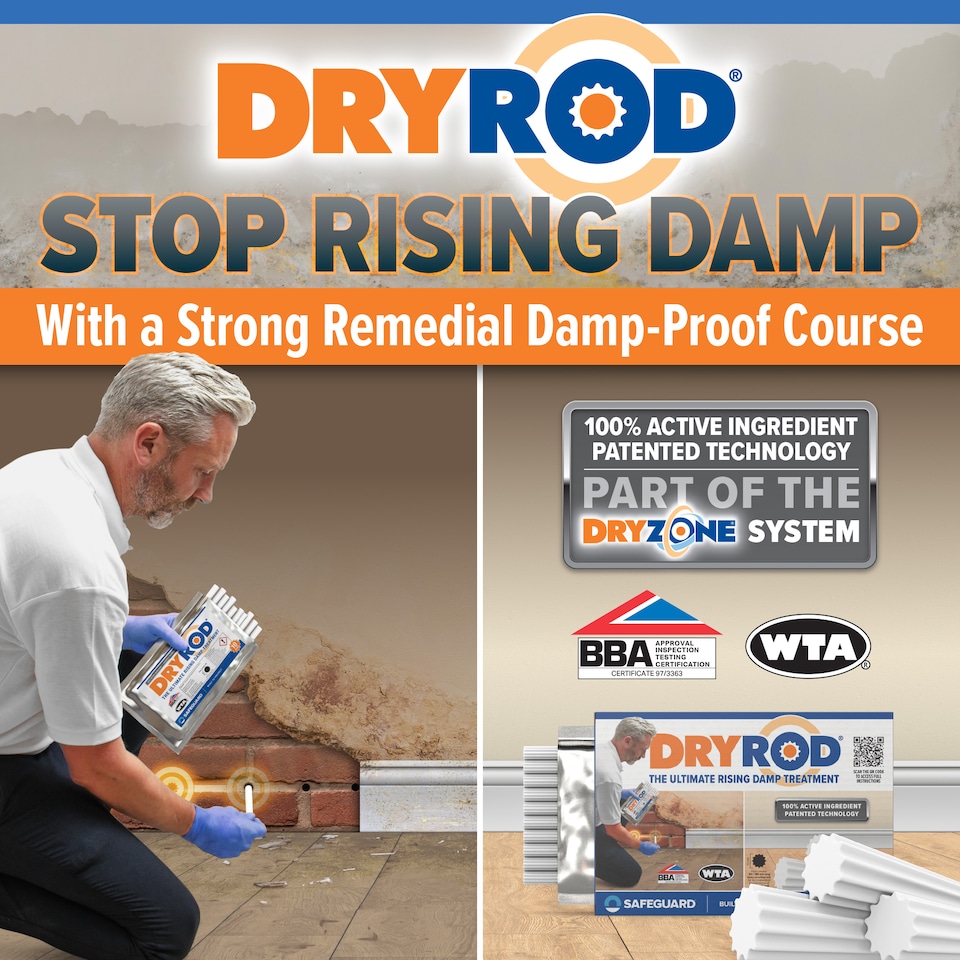 Dryrod Damp Proofing Rods (150 pack) - BBA-Approved Rising Damp ...