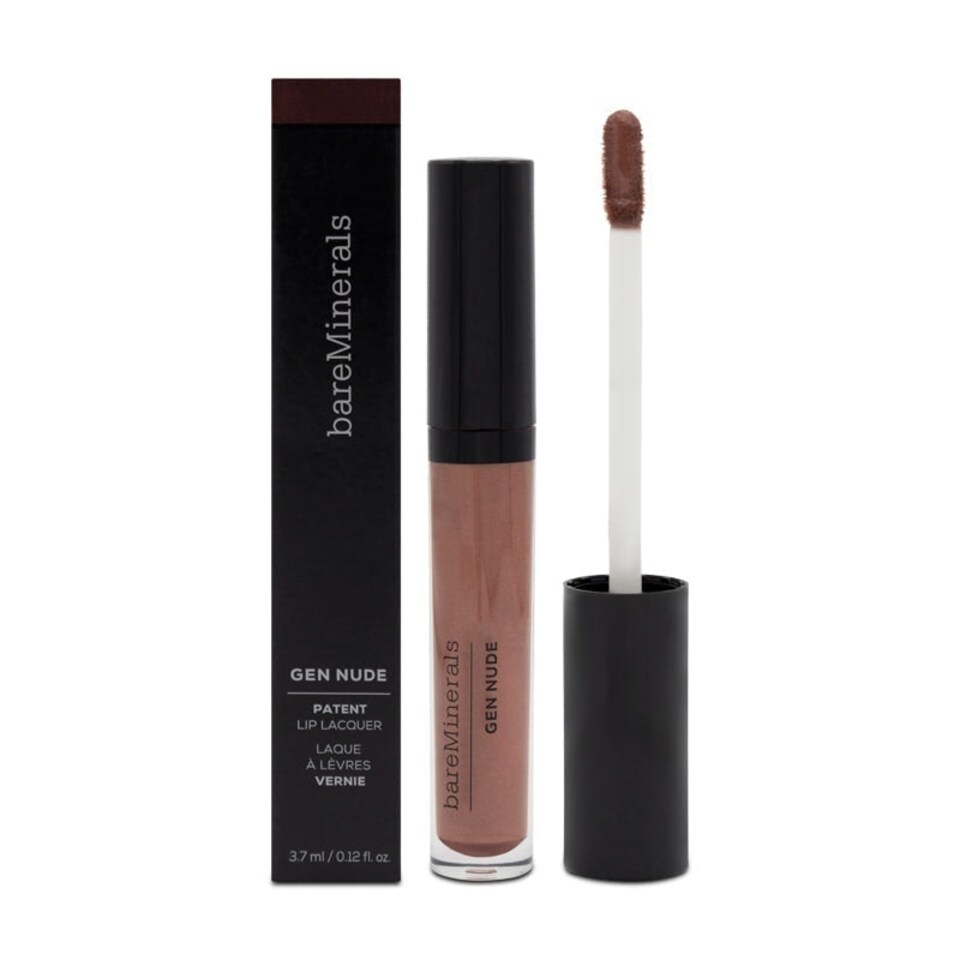 image 1 of bareMinerals Gen Nude Patent Liquid Lipstick Rubellite Pink