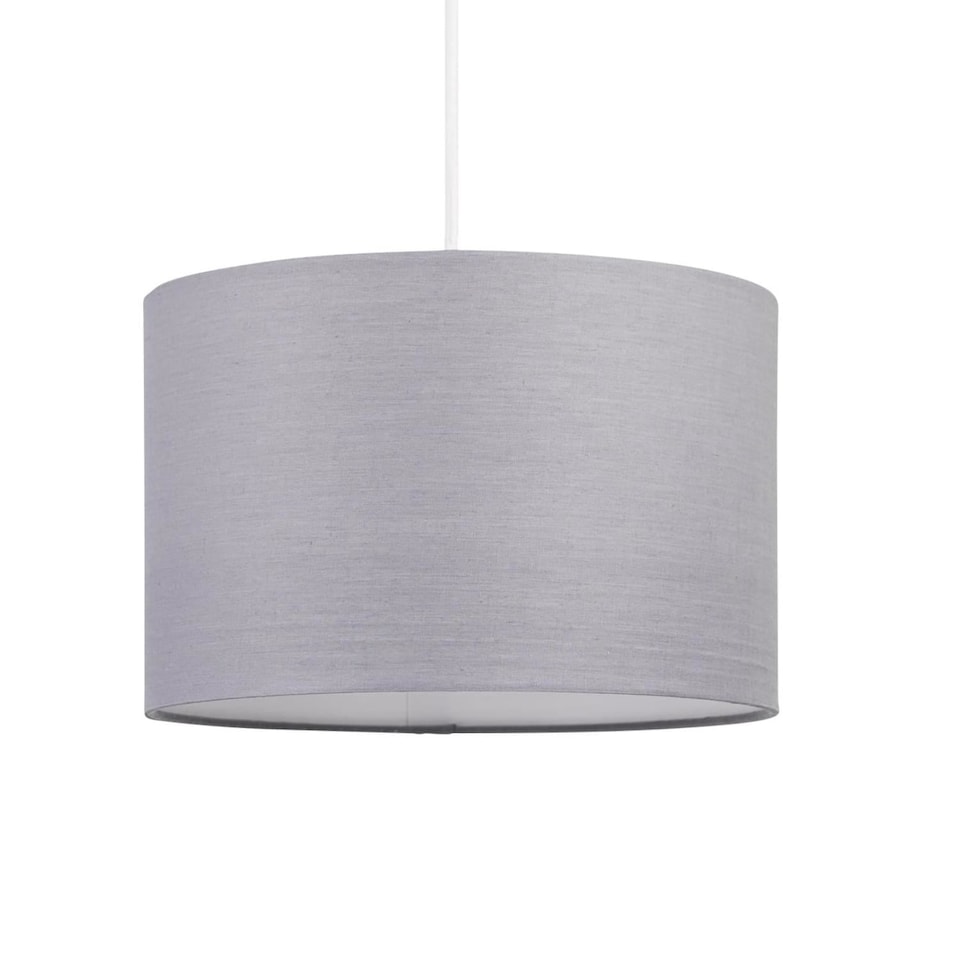 image 1 of Dark Grey 25cm Ceiling Light Shade | Grey | Medium | 1