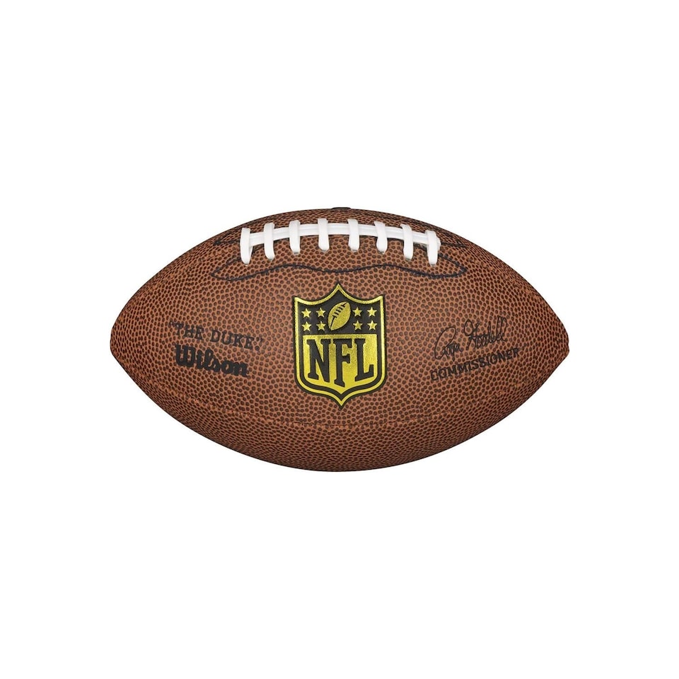 image 1 of Wilson Men's Nfl Football Duke Replica, Brown, Micro