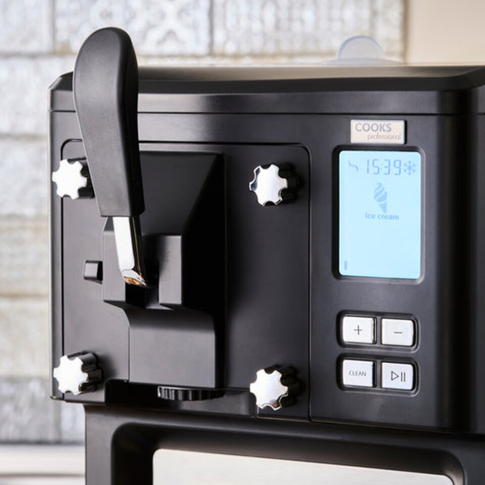 image 1 of Cooks Professional Luxury Soft Serve Ice Cream Maker with 3 x 1L Ice Cream Mix