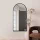 image 1 of The Arcus - Black Framed Arched Leaner/Wall Mirror 55" X 27.5" (140CM X 70CM) | Black