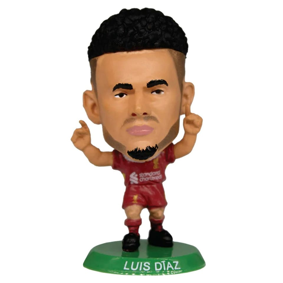 image 1 of Liverpool FC Luis Díaz 2025 SoccerStarz Football Figurine - Red/Green/Gold - One Size