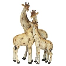 Something Different Giraffe Family Ornament - Cream/Brown - One Size