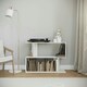 image 4 of 2-Tier Wooden Irregular Storage Unit - 80 cm White | Oak