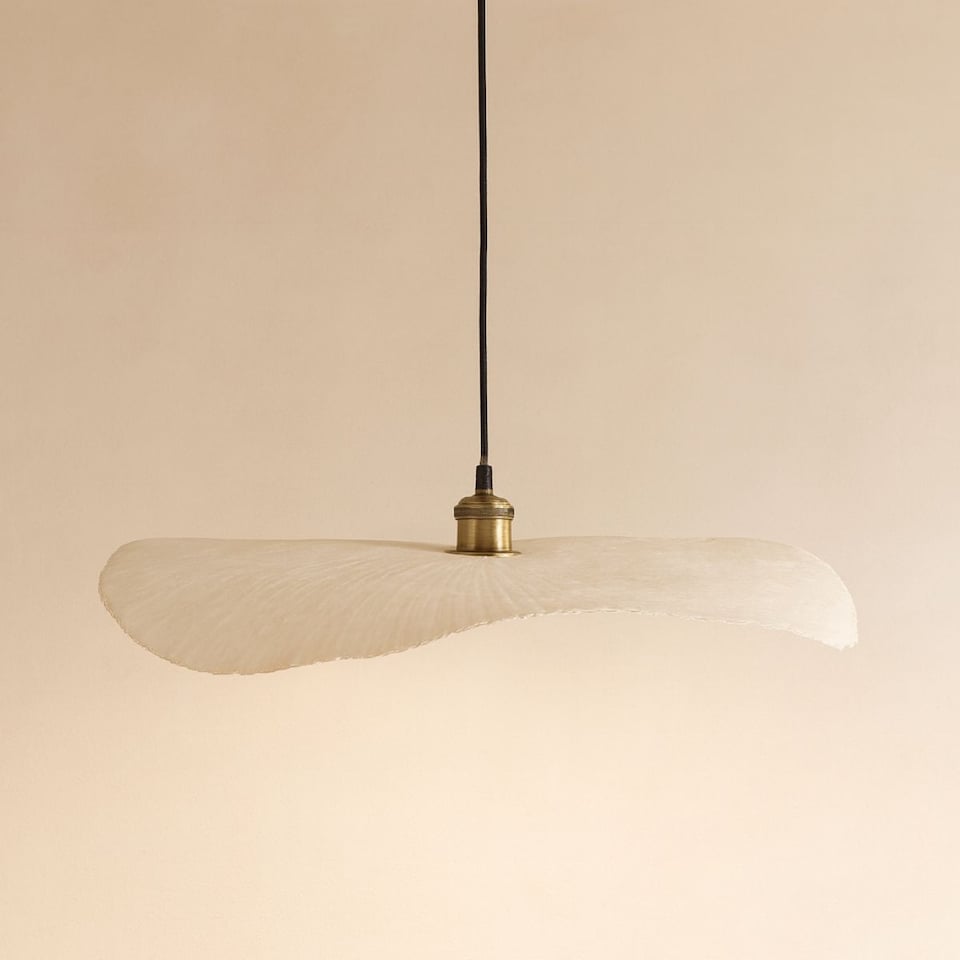 image 1 of CGC Wanda 60cm Extra Large Paper Wave Easy-Fit Lampshade