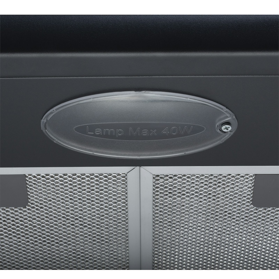 image 1 of SIA STE50BL 50cm Black Slimline Visor Cooker Hood Kitchen Extractor Fan