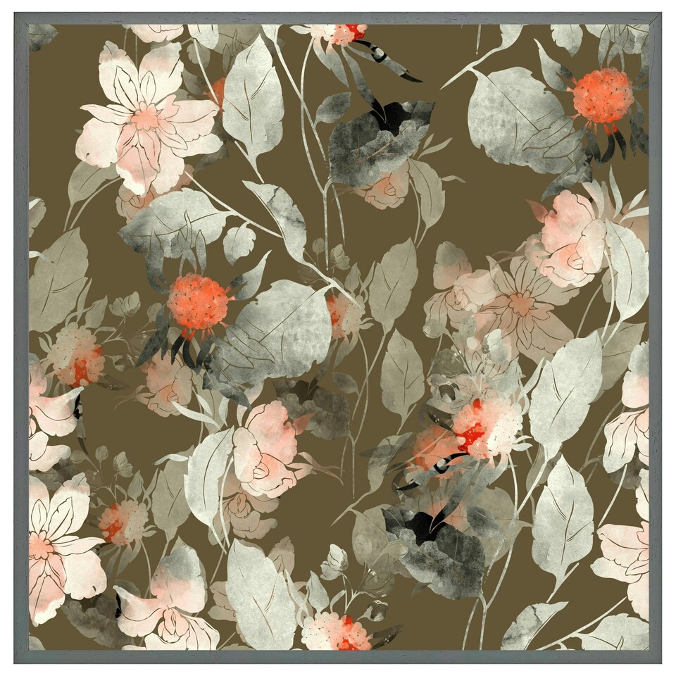 image 1 of Imprint fantastic paint bouquet (Picutre Frame) Black | M