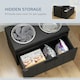 image 5 of PawHut Raised Dog Bowl, Elevated Dog Bowls with Slow Feeder Mat, Black 