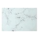 image 7 of Harbour Housewares 12pc Rectangle Glass Placemats & Square Coasters Set - 40cm x 30cm - Marble | White | Marble