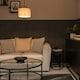 image 1 of ValueLights Pair of - Blush Pink Fabric Cylinder Ceiling Pendant Lampshade/Table Lamp Drum Light Shade - Small