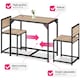 image 3 of Dining Table and Chairs Milton - 3-piece set | Brown | industrial wood light, oak Sonoma | 1