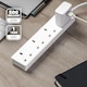image 2 of GEEPAS 13A 4 Gang Extension Lead 5m Cable, White