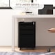 image 8 of Vinsetto 3-Drawer Filing Cabinet with Lock, Mobile Steel File Cabinet for A4, Legal and Letter Size, Under Desk Drawers with Pre-Assembled Body for Home Office, 37 x 43.5 x 60 cm, Black