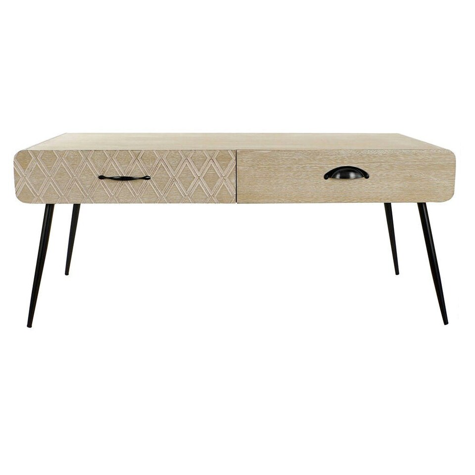 image 1 of Centre Table DKD Home Decor Black Multicolour Copper Natural Metal Paolownia wood MDF Wood 100 x 52 x 42,5 cm 100 x 52 x 72 cm N/A