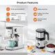 image 2 of GEEPAS 1450W Espresso & Cappuccino Coffee Machine & 450W Coffee Grinder Combo Set