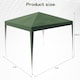 image 7 of Alivio 3 x 3m Patio Pop Up Gazebo, Outdoor Party Wedding Tent Canopy (Green)